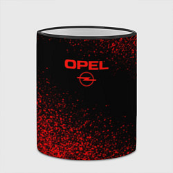 Кружка 3D Opel чёрно-красный, цвет: 3D-черный кант — фото 2