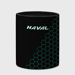 Кружка 3D Haval чёрный мозаика, цвет: 3D-белый + черный — фото 2