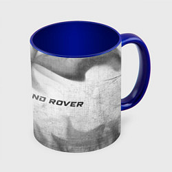 Кружка 3D Land Rover - white gradient gray smoke, цвет: 3D-белый + синий