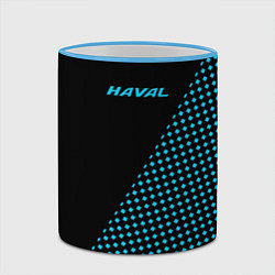 Кружка 3D Haval чёрно-голубой, цвет: 3D-небесно-голубой кант — фото 2