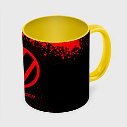 Кружка 3D Volkswagen - red gradient, цвет: 3D-белый + желтый