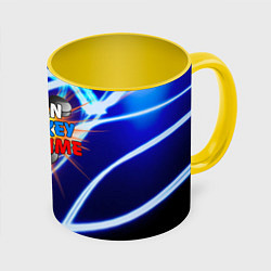 Кружка 3D Время русского хоккея, цвет: 3D-белый + желтый