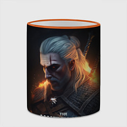Кружка 3D The Witcher and fire, цвет: 3D-оранжевый кант — фото 2