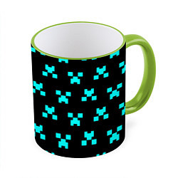 Кружка цветная Minecraft pattern game