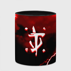 Кружка 3D Doom storm logo, цвет: 3D-белый + черный — фото 2