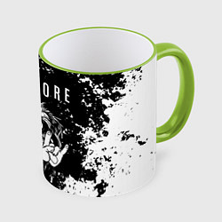 Кружка 3D Paramore рок пес, цвет: 3D-светло-зеленый кант