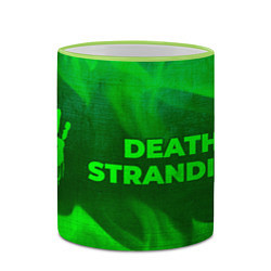 Кружка 3D Death Stranding - green gradient по-горизонтали, цвет: 3D-светло-зеленый кант — фото 2