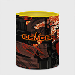 Кружка 3D CSGO howl kase, цвет: 3D-белый + желтый — фото 2