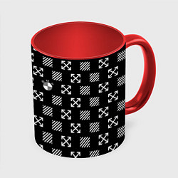 Кружка 3D BMW pattern, цвет: 3D-белый + красный