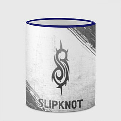 Кружка 3D Slipknot - white gradient, цвет: 3D-синий кант — фото 2