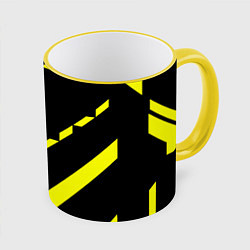 Кружка цветная Nirvana geometry yellow