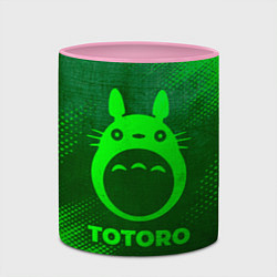 Кружка 3D Totoro - green gradient, цвет: 3D-белый + розовый — фото 2