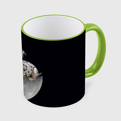 Кружка цветная Далматин и луна