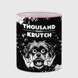 Кружка 3D Thousand Foot Krutch рок пес, цвет: 3D-розовый кант — фото 2