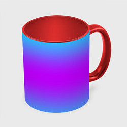 Кружка цветная Градиент текстура неоновая