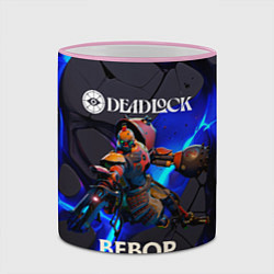 Кружка 3D Deadlock logo and Bebop, цвет: 3D-розовый кант — фото 2