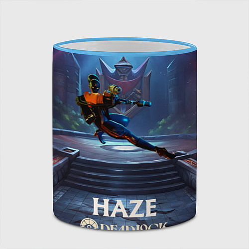 Кружка цветная Haze Deadlock / 3D-Небесно-голубой кант – фото 2