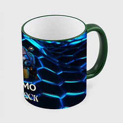Кружка 3D Динамо Deadlock, цвет: 3D-зеленый кант