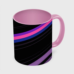 Кружка цветная Неоновые полосы