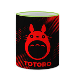 Кружка 3D Totoro - red gradient, цвет: 3D-светло-зеленый кант — фото 2