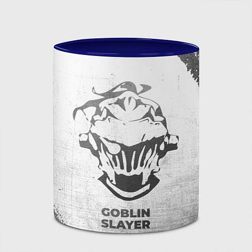 Кружка цветная Goblin Slayer - white gradient / 3D-Белый + синий – фото 2