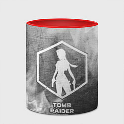 Кружка 3D Tomb Raider - grey gradient, цвет: 3D-белый + красный — фото 2