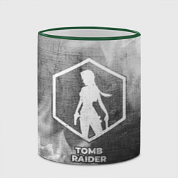 Кружка 3D Tomb Raider - grey gradient, цвет: 3D-зеленый кант — фото 2