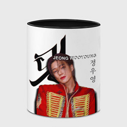 Кружка 3D Ateez Jeong Wooyoung, цвет: 3D-белый + черный — фото 2