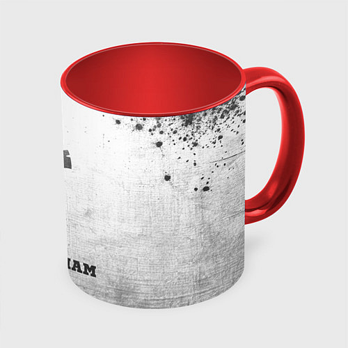 Кружка цветная Tottenham - white gradient / 3D-Белый + красный – фото 1