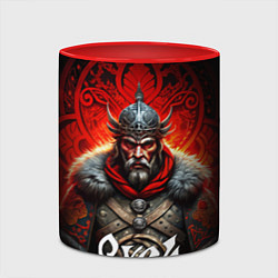 Кружка 3D Русь славянин, цвет: 3D-белый + красный — фото 2
