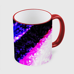Кружка цветная Marshmello neon steel
