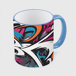 Кружка цветная Граффити абстракция