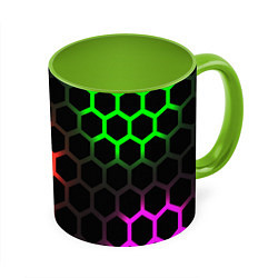 Кружка цветная Hexagon neon