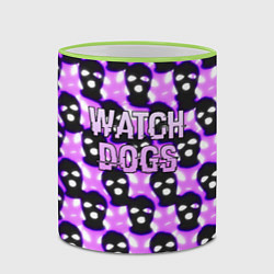 Кружка 3D Watch dogs hacker, цвет: 3D-светло-зеленый кант — фото 2