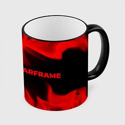 Кружка 3D Warframe - red gradient по-горизонтали, цвет: 3D-черный кант