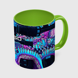 Кружка цветная CS GO neon blob