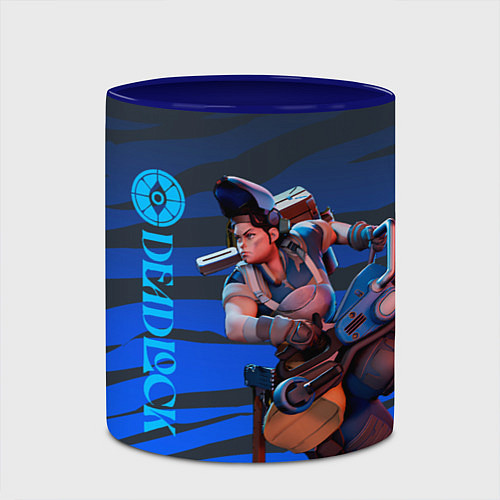 Кружка цветная МакГиннис Deadlock / 3D-Белый + синий – фото 2