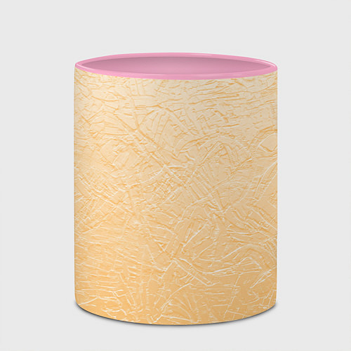 Кружка цветная Золотое руно / 3D-Белый + розовый – фото 2