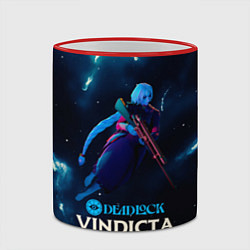 Кружка 3D Виндикта Deadlock, цвет: 3D-красный кант — фото 2