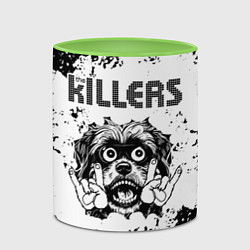 Кружка 3D The Killers - рок пес, цвет: 3D-белый + светло-зеленый — фото 2