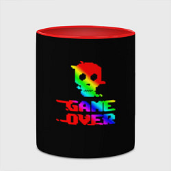 Кружка 3D Game over gradient, цвет: 3D-белый + красный — фото 2