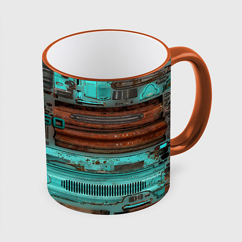 Кружка цветная Уличный гонщик кс / 3D-Оранжевый кант – фото 1