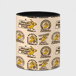 Кружка 3D Банановый фрукт повышающий настроение, цвет: 3D-белый + черный — фото 2