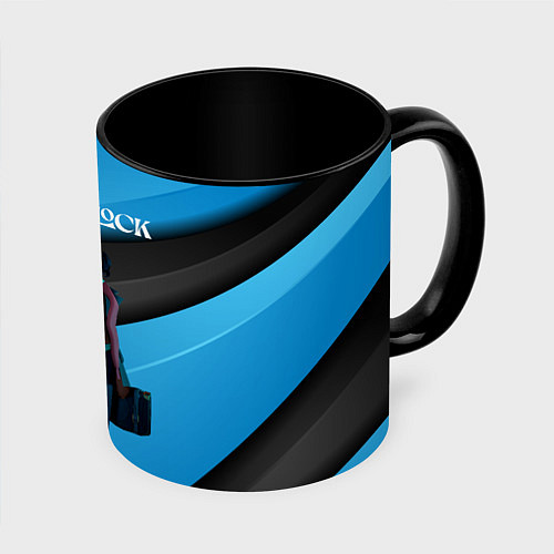 Кружка цветная Deadlock Pocket / 3D-Белый + черный – фото 1