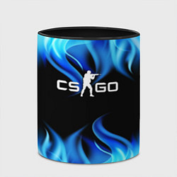 Кружка 3D CGGO blue flame, цвет: 3D-белый + черный — фото 2