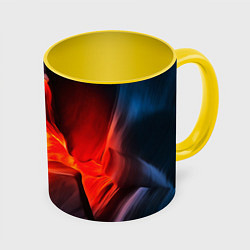 Кружка цветная Абстракция разлом