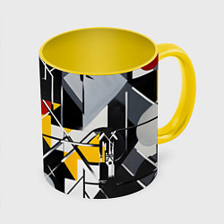 Кружка цветная Конструктивизм абстракция