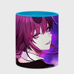 Кружка 3D Honkai Star Rail Kafka violet light, цвет: 3D-белый + небесно-голубой — фото 2
