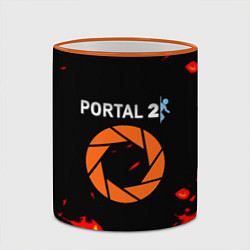 Кружка 3D Portal огненная лава, цвет: 3D-оранжевый кант — фото 2