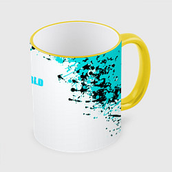 Кружка 3D Palworld краски, цвет: 3D-желтый кант